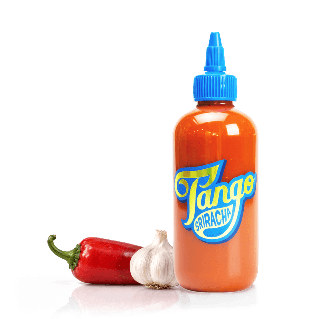 Sriracha Tango front with ingredients