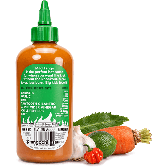Mild Tango back label with ingredients