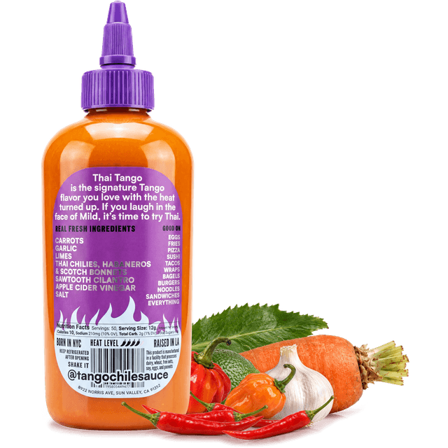 Thai Tango back label with ingredients